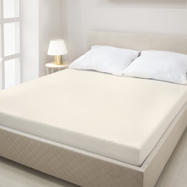 Bomuldskappe, frotté, 90x200, beige