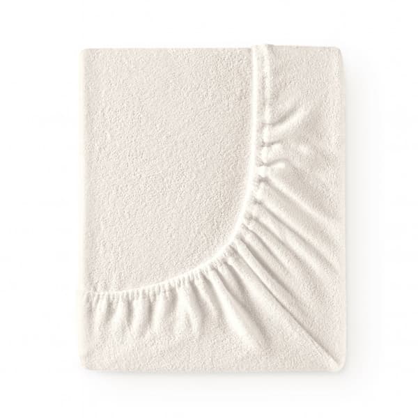 Bomuldskappe, frotté, 90x200, beige