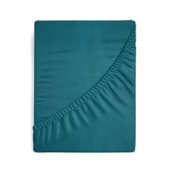 KIINTEÄ ARKI JERSEY D91 160 X 200 X 30 CM TURKOOSI