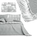 Miniatyrbild 2 av 4: Ameliahome - AH/TRBON/GRE/260X280 - Överkast, Polyester, Tropical Bonaire Grå Vit, 260 x 280