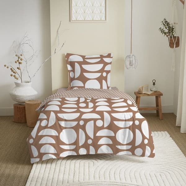 3-delat lakanset för säng 90 x 190 cm Mykonos sienna