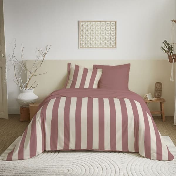 4-delat lakanset för säng 140 x 190 cm Deauville lila
