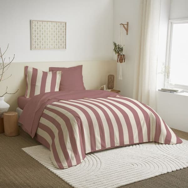 4-delat lakanset för säng 140 x 190 cm Deauville lila