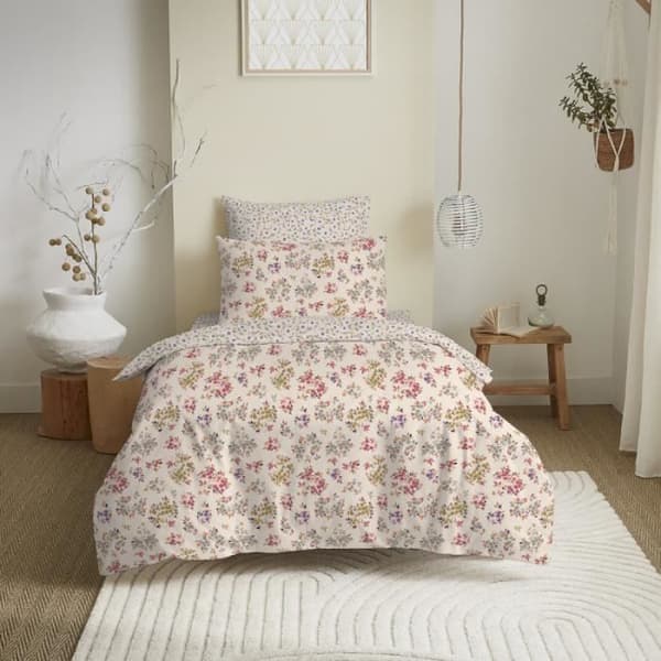 Komplett vändbart påslakanspaket för säng 90 x 190 cm Tanya multicolor