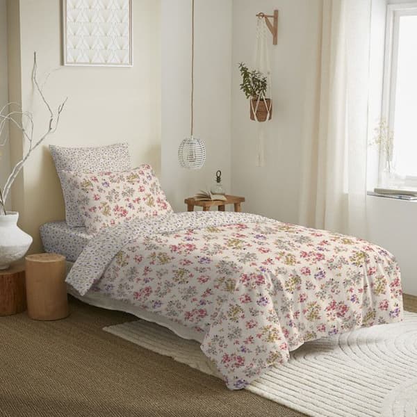 Komplett vändbart påslakanspaket för säng 90 x 190 cm Tanya multicolor