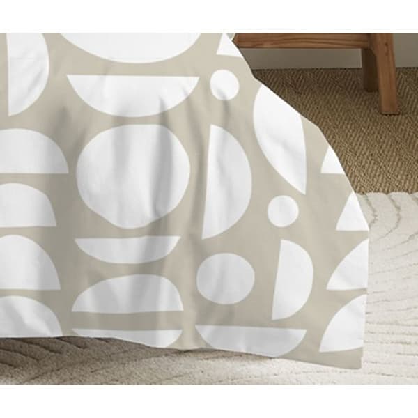 Komplett paket vändbart påslakan för säng 90 x 190 cm Mykonos naturell