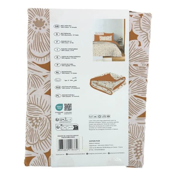 Komplett vändbart påslakanpaket för säng 180 x 200 cm "King size" Agathesenap