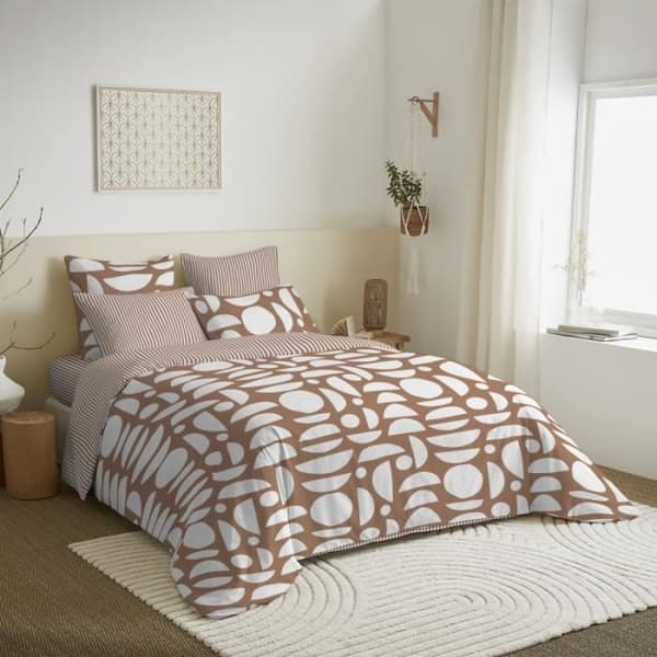 Komplett vändbart påslakanspaket för säng 180 x 200 cm "King size" Mykonos sienna