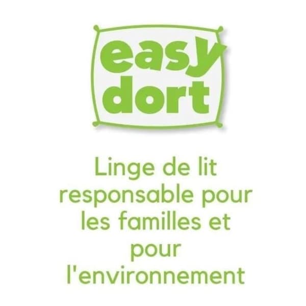 Set med 3 lakan i ekologisk bomull - EASY DORT - 40x80 - Vit