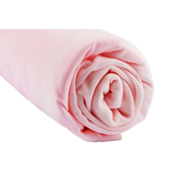 Lakan i bambu för bäddsoffa 90x140 Rosa - EASY DORT - Lakan - Jersey - Rektangulär
