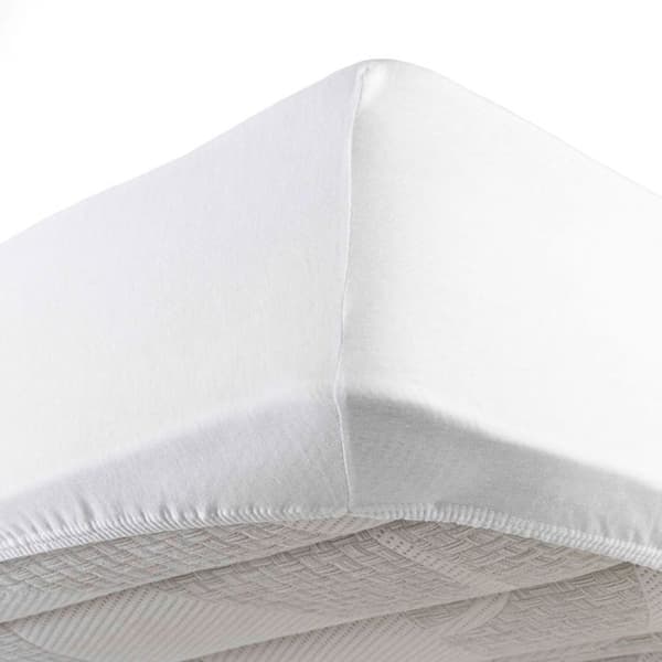 Drap housse - DOUCEUR D'INTERIEUR - 160 x 200 cm - Enjambment jersey - Vit - Bonnet 30 cm