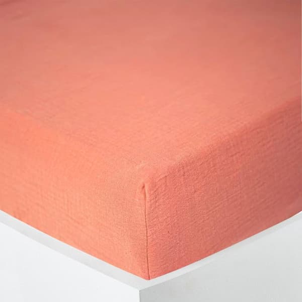 "Noah" påslakan alla storlekar "Cotton Gauze" - Noah Blush - 180 x 200 cm 30 cm keps