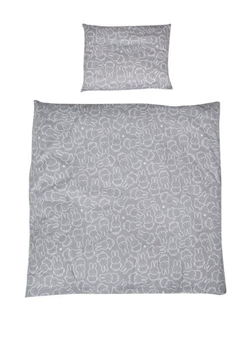 ROBA Spjälsängsset Bebis vändbar "miffy®" - Påslakan 80x80 cm + Örngott 40x35 cm