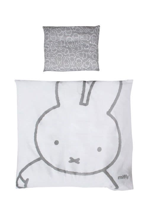 ROBA Spjälsängsset Bebis vändbar "miffy®" - Påslakan 80x80 cm + Örngott 40x35 cm
