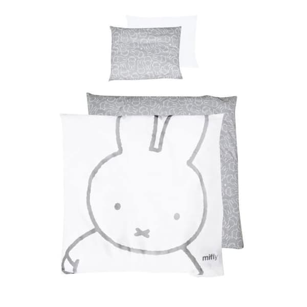 ROBA Spjälsängsset Bebis vändbar "miffy®" - Påslakan 80x80 cm + Örngott 40x35 cm