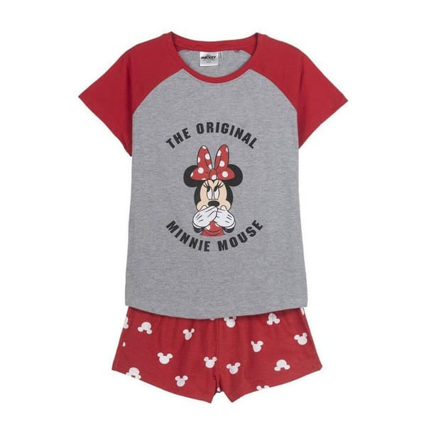 Pyjamat Minnie Mouse Punainen Nainen Harmaa - XS