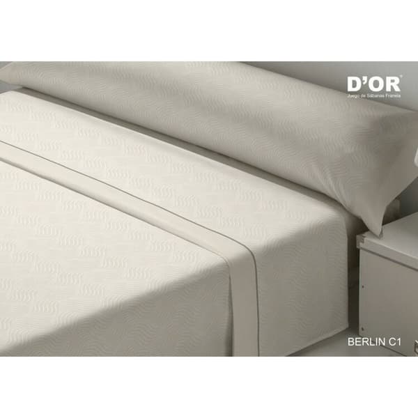 Sengetøj sæt D'Or BERLIN Beige Seng 135 Franela