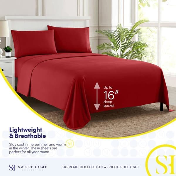 Sweet home collection lakan set - 15TC-CALK-RED