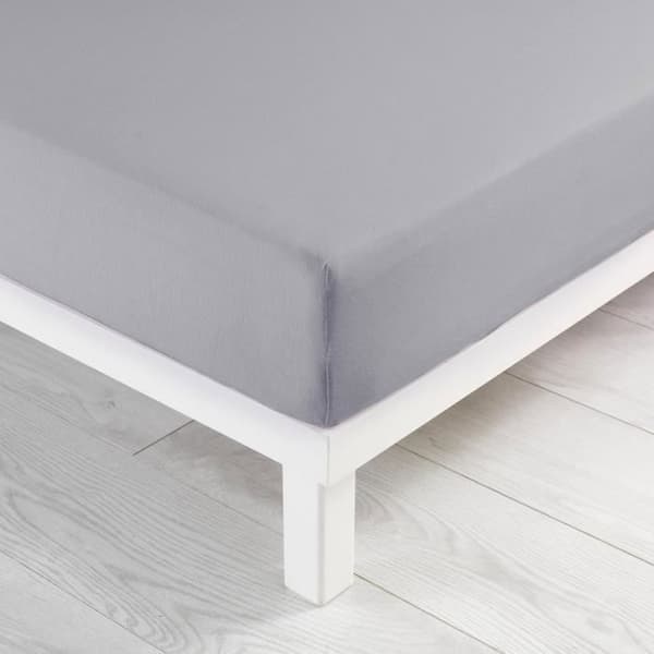 Lakan - DOUCEUR D'INTERIEUR - 140 x 190 cm - Vanlig jersey - Pebble färg - 2 personer