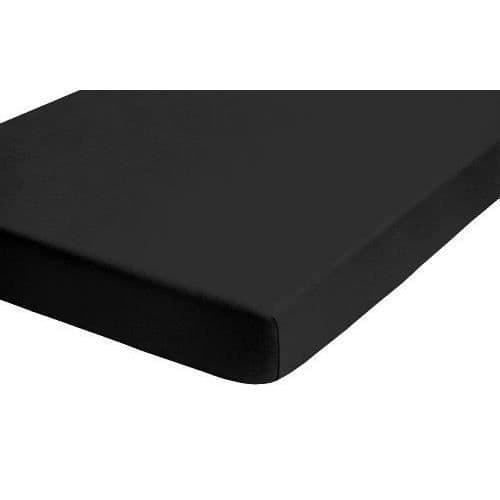 Biberna 77155/080/087 Fitslakan i stretchig jersey 180 x 200 cm / 200 x 200 cm (svart) - Typ: Kök