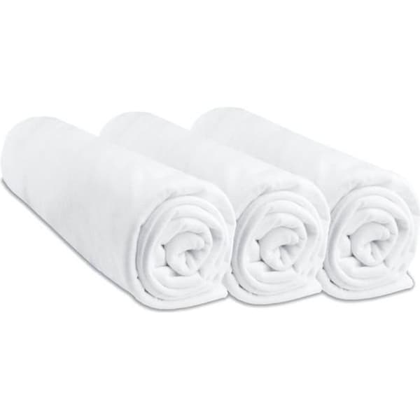 Easy Dort babyskyddslakan - Set med 3 - 100 % bomull - Vit - 40x80/40x90 cm