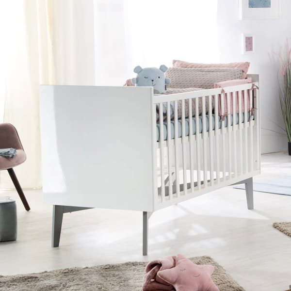 ROBA Lil Planet Organic Babybäddset - Påslakan 100x135 + Örngott 40x60 - Silvergrå