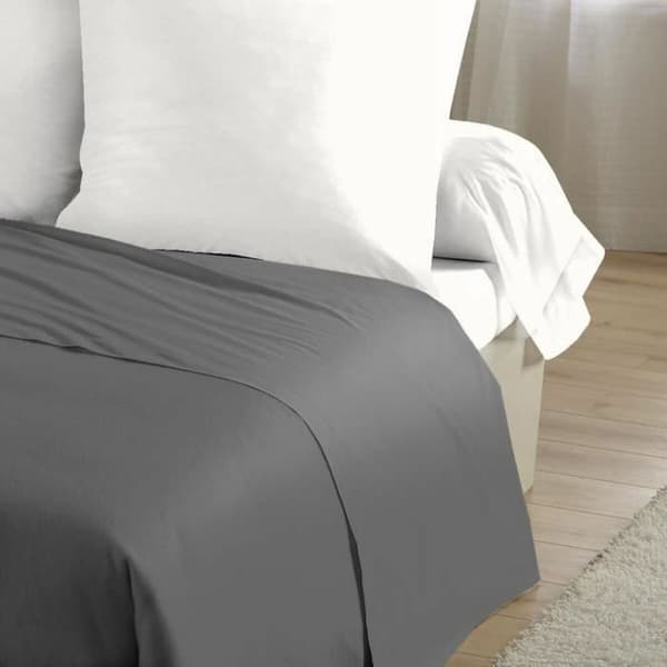 Pussilakana ilman täytettä HOME LINGE PASSION Flat sheet Harmaa Yhden hengen sänky 180 x 290 cm