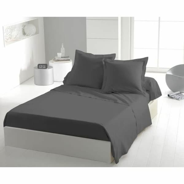 Pussilakana ilman täytettä HOME LINGE PASSION Flat sheet Harmaa Yhden hengen sänky 180 x 290 cm