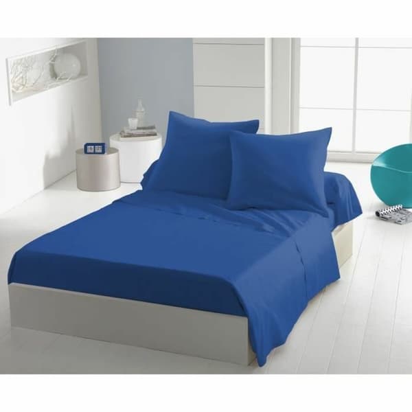 Sengetøy HOME LINGE PASSION Flat sheet Blå Enkelseng 180 x 290 cm