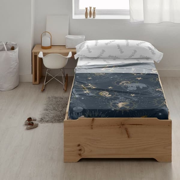 Sengetøj sæt Harry Potter HPotter Gold Multifarvet Seng 90 cm