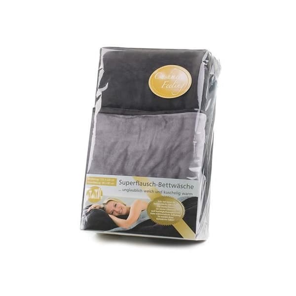 Sängkläder - Gözze - 40028-91-5520 - 100% mikrofiber - Antracit/silver - 155 x 220 cm