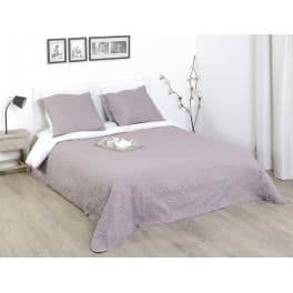 Överkast - Taupe - Arabesque - 220 x 240 cm - 2 kuddfodral 60 x 60 cm - Maskintvättbart vid 30°C