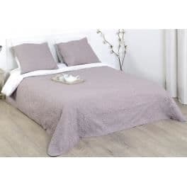Överkast - Taupe - Arabesque - 220 x 240 cm - 2 kuddfodral 60 x 60 cm - Maskintvättbart vid 30°C