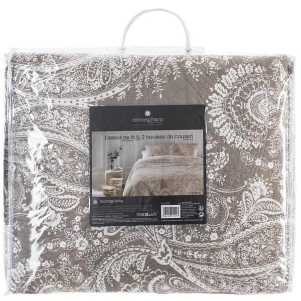 Överkast - ATMOSPHERA - Marie Lin - 240x260 cm - 100% polyester - 2 kuddöverdrag