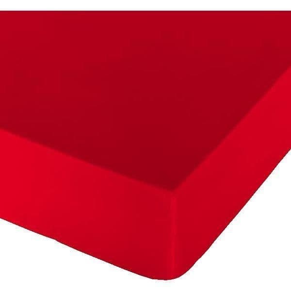Lakan Naturals Red - mått: Mått Säng på 135 (135 x 190 cm)