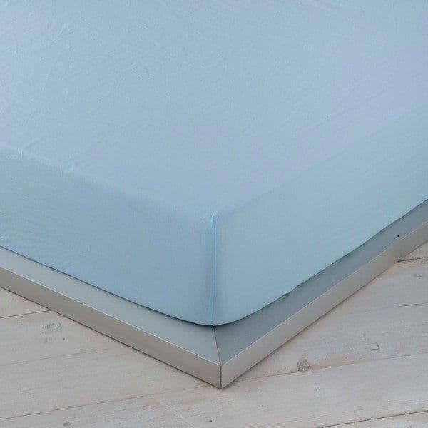 Lakan Naturals Blue - mått: Mått Säng på 135 (135 x 200 cm)