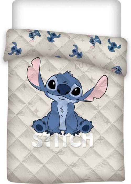 Lilo &amp; Stitch Täcke, Sött - Enkelt - 140 x 200 cm - Polyester Artikel Nr.: AYM077360