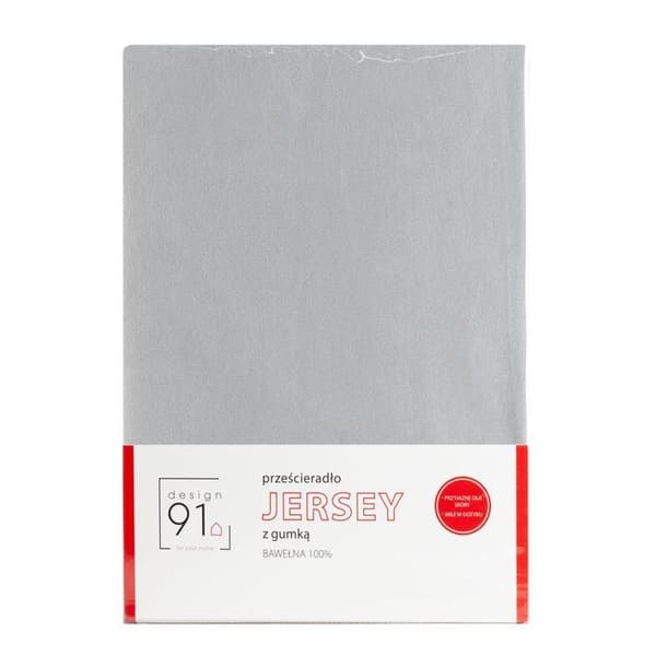 ASENNETTU ARKA JERSEY D91 90 X 200 X 25 CM VAALEANHARMAA
