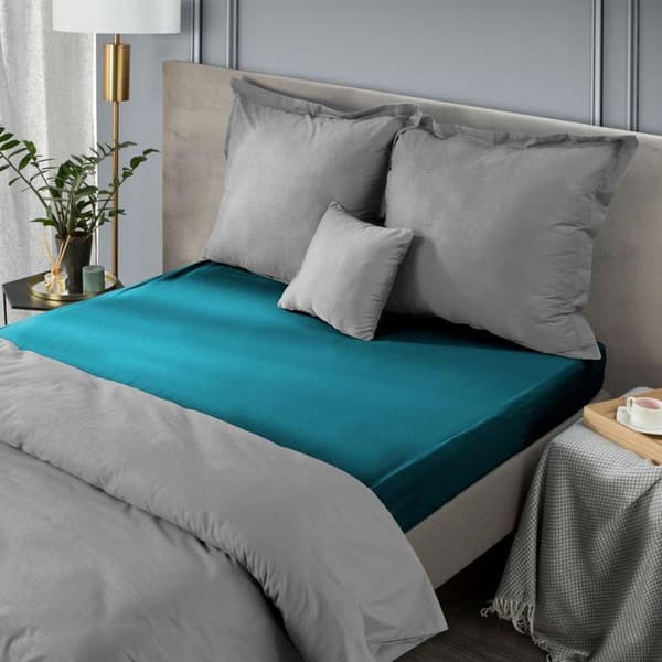 SIINNITETTY ARKI JERSEY D91 220 X 200 X 30 CM TURKOOSI