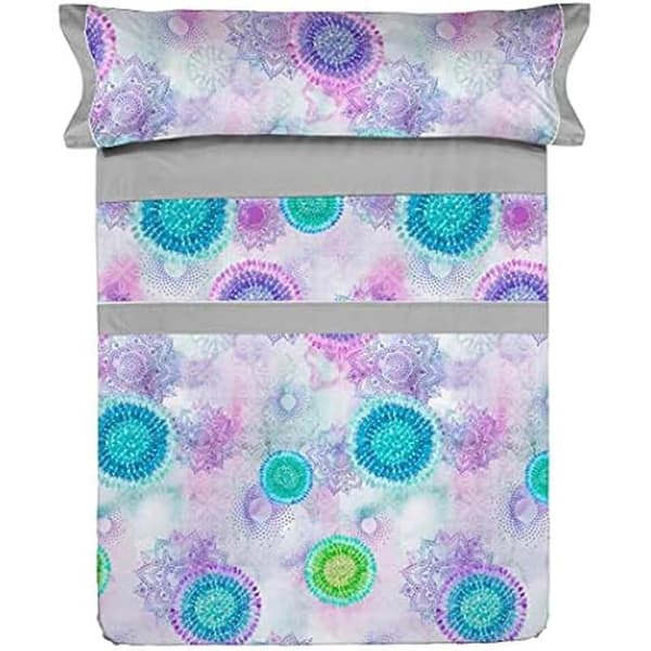 Bäddset - LOIS - Mara - Tryckt mönster - 50% bomull, 50% polyester - Tvättbar