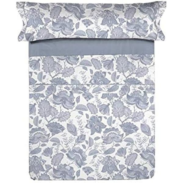 Bäddset - PIERRE CARDIN - Indisk - Blå - Ung färgtryck - 90 cm