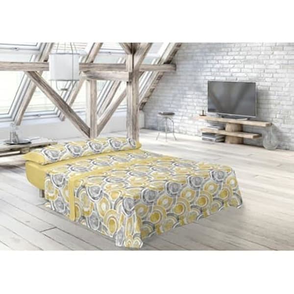 Sängkläder - Pierre Cardin - Abdon - Vändbar - Gul - Säng 105 cm
