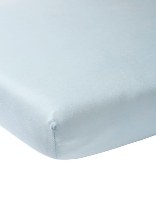 Meyco Baby Uni drahtsängkläder - jersey - ljusblå - 60x120cm