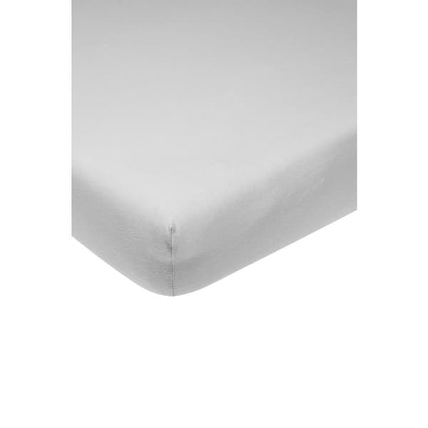 Meyco Baby Uni dra maträtt för spjälsäng - jersey - ljusgrå - 60x120cm