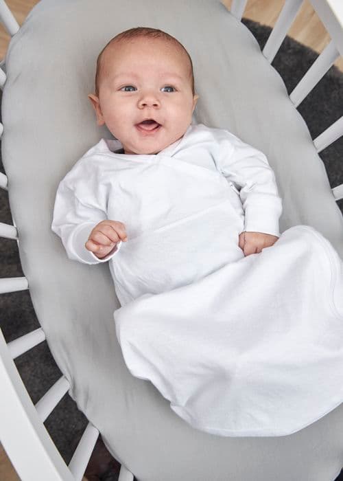 Meyco Baby Uni drachousse för spjälsäng - paket med 2 - jersey - ljusgrå - 40x80/90cm