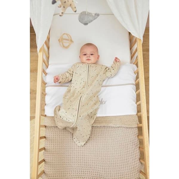 Meyco Baby Uni underlakan till spjälsäng - paket med 2 - jersey - offwhite - 60x120cm