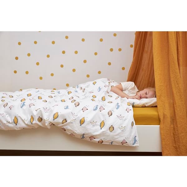 Meyco Home Uni påslakan dubbelsäng - honungsguld - 180x210/220cm