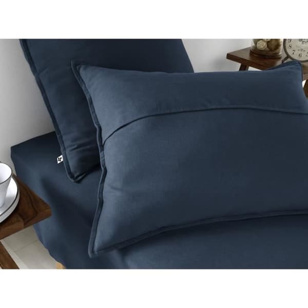 Drap påslakan flanell 100% bomull 140 x 190 cm CANDICE färg Nuit