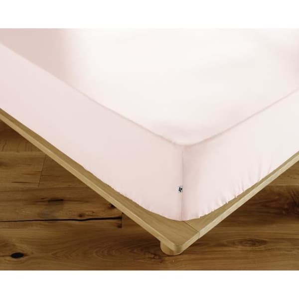 Drap housse 100% bomull 57 trådar 200 x 200 cm påse 30 cm AMBRE färg Barbe à papa