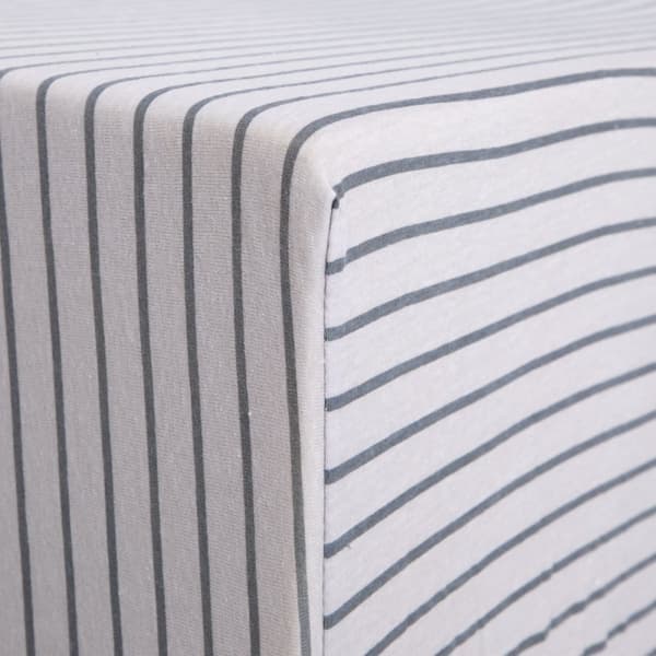 arkki | RANDER | harmaa raidallinen jersey | 90x200cm | 740695
